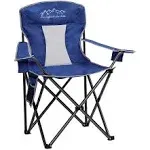 Oversized Portable Outdoor Chairs Weight Capacity 325 lbs with Cup Holder Sto...