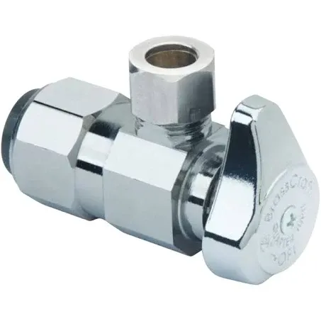 1/2 in. CPVC Inlet x 3/8 in. Comp Outlet 1/4-Turn Angle Valve