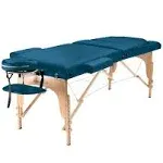 Saloniture Professional Portable Massage Table with Backrest