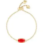 KENDRA SCOTT • Gold Elaina Berry Red Illusion Adjustable Bracelet