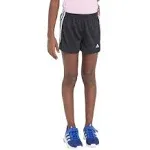 Adidas Girls' 3-Stripe Mesh Shorts - Black