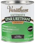 Varathane 242186H 1 qt Crystal Clear Spar Urethane Exterior Oil Based Semi Gloss