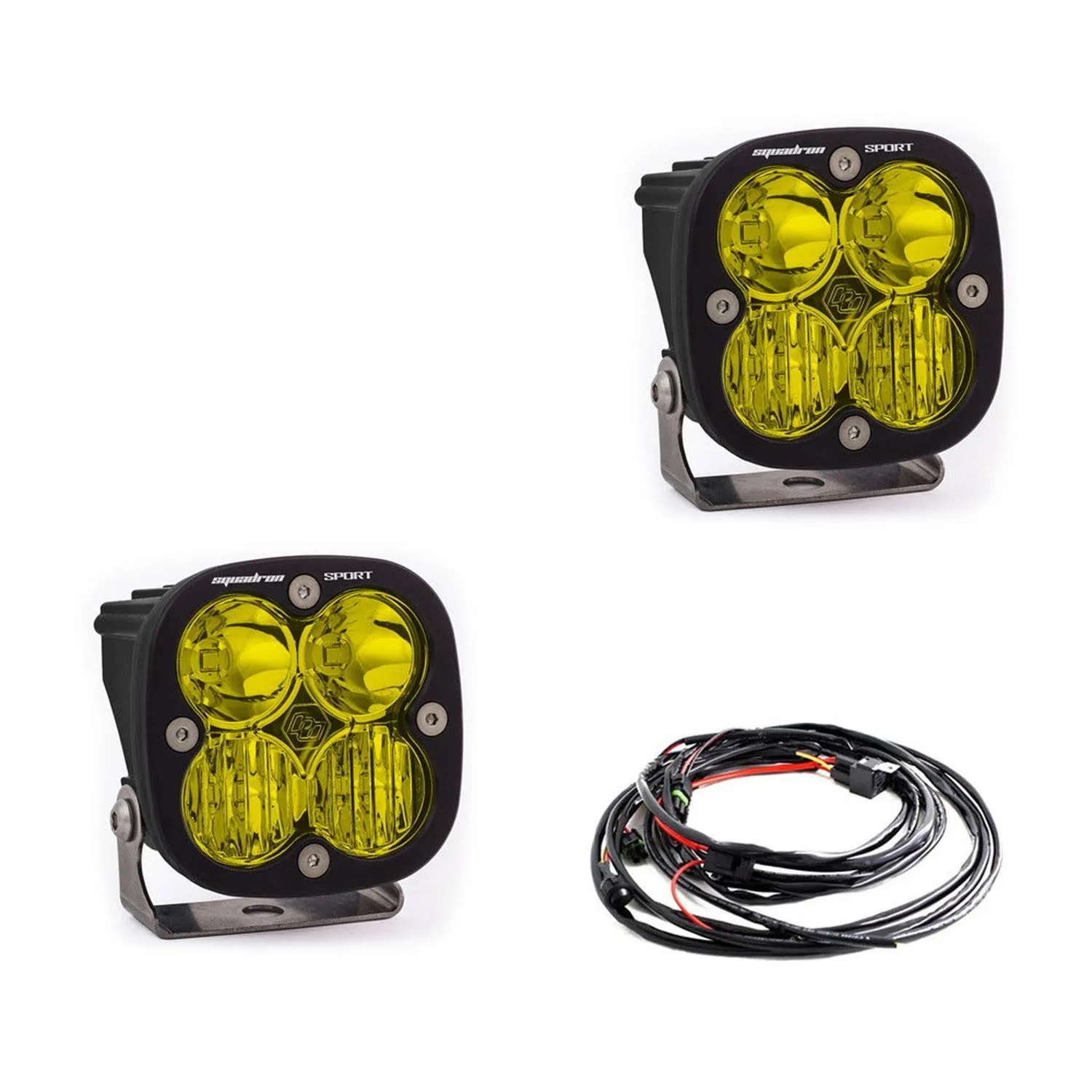 Baja Designs Squadron Sport Driving / Combo - Amber LED Light Pair