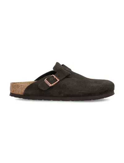 Best price on the market at italist | Birkenstock Boston Suede Mules