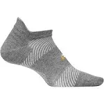 Feetures High Performance Cushion No Show Tab Heather Grey