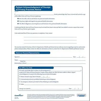 ComplyRight HIPAA Patient Consent and Authorization Form (a1350) | Quill