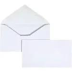 Office Depot Brand #6 3/4 Envelopes, Gummed Seal, White, Box of 500