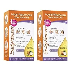 Sally Hansen Hair Remover Wax Strip Kit Face