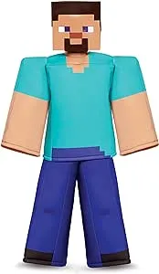 Steve Prestige Minecraft Costume, Multicolor, Large (10-12)