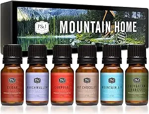 P&j Trading Mountain Home Fragrance Oil Set of 6