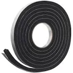 Frost King R734h Sponge Rubber Foam Tape 3/4" W x 7/16" H x 10' L, Black