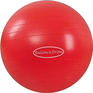 BalanceFrom Anti-Burst and Slip Resistant Exercise Ball Yoga Ball Fitness Ball Birthing Ball with Quick Pump, 2,000-Pound Capacity