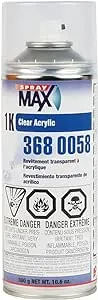 SprayMax 3680058, 1K Acrylic Clearcoat, 10.9 oz