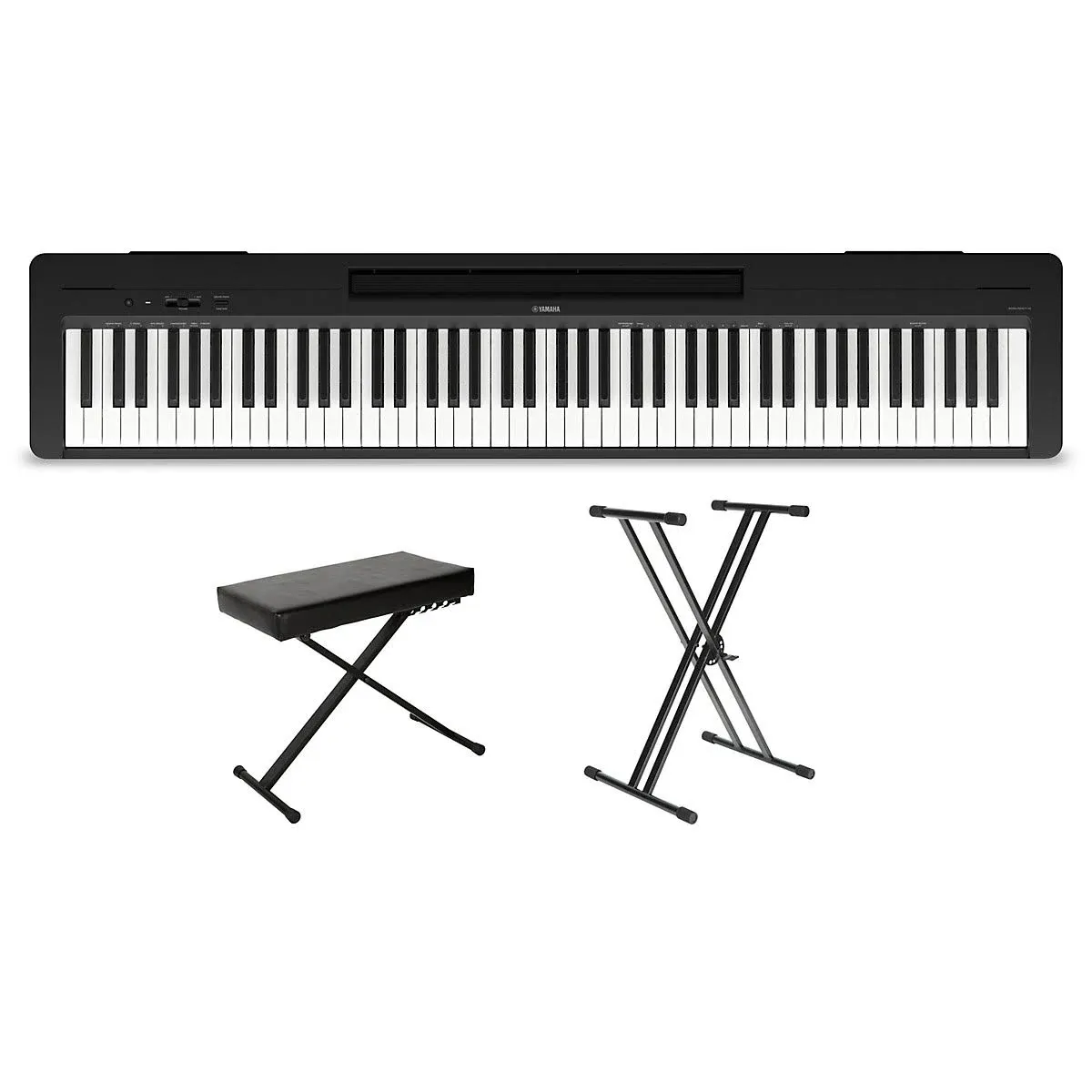 Yamaha P-143 88-Key Digital Piano Package Black Essentials Package