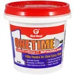 Red Devil 0542 ONETIME Lightweight Spackling, 1/2 Pint, White, 8 Ounce