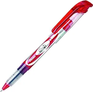 Pentel 24/7 Roller Ball Pen Medium Line, Red Ink, Box of 12 (BLD97-B)