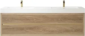 VINNOVA Palencia Bathroom Vanity, North American Oak