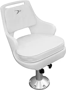 Wise 8WD015-7-710 Standard Pilot Chair with Adjustable Height Pedestal and Seat Mount