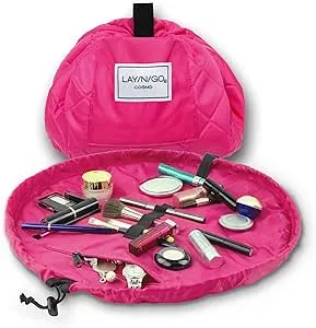 Lay-n-Go Cosmo Deluxe 22" Cosmetic Bag in Pink