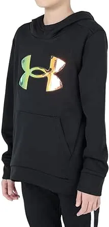 Under Armour Girls Armourfleece Iridescent Big Logo Hoodie