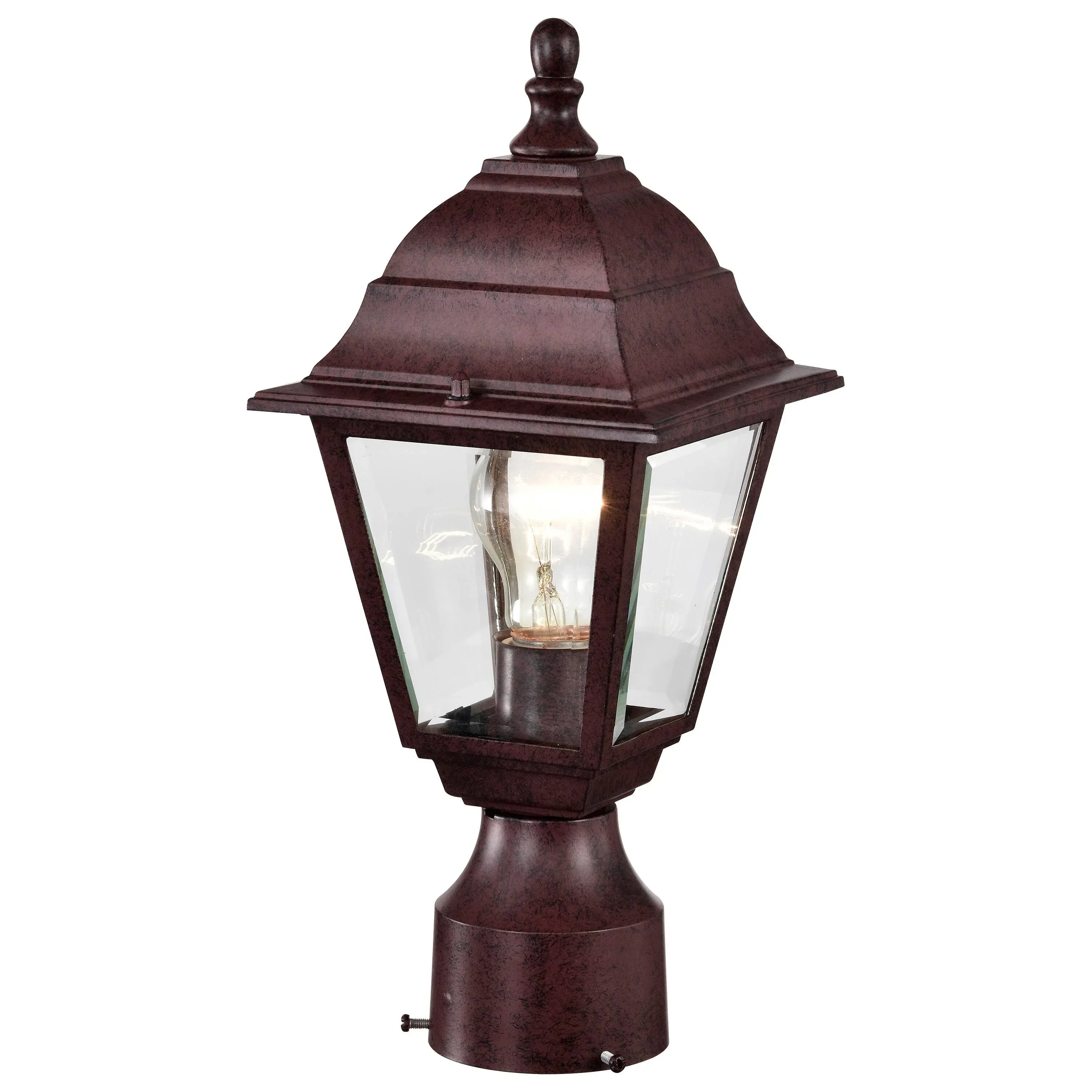 NUVO 60/547 One Light Post Mount, Bronze/Dark