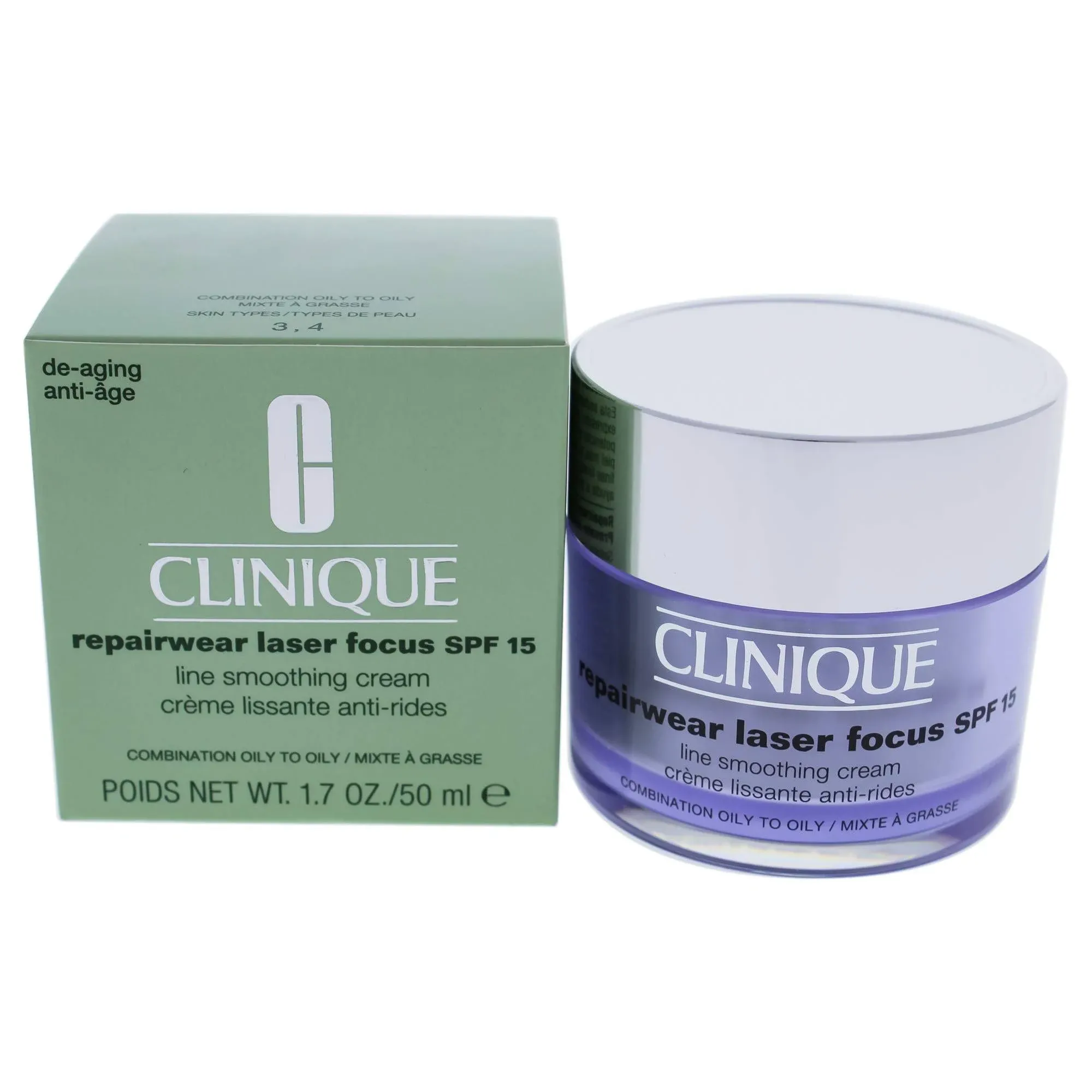 Clinique Repairwear Laser Focus Line Smoothing Cream SPF 15 - Comb. Oily to Oily