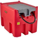 VEVOR Portable Diesel Tank 116 Gal Diesel Fuel Tank with 12V Transfer Pump Red