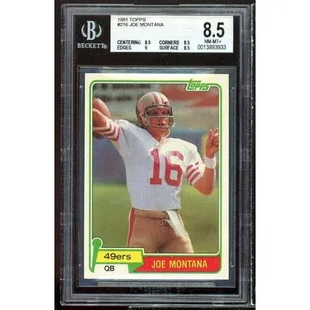 Joe Montana 1981 Topps Rookie