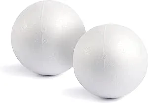 Juvale Foam Balls for Crafts (5.9 in, 2 Pack)