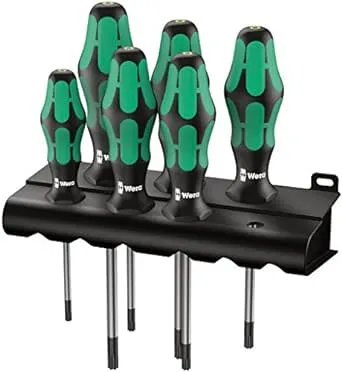 Wera Torx Screwdriver Set with Rack (6-piece Set)