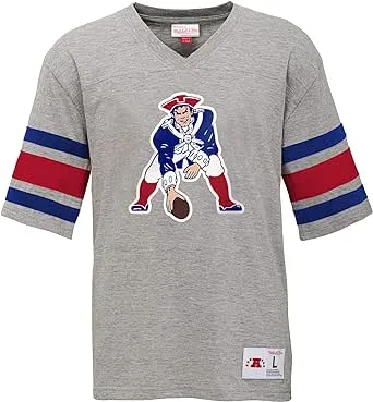 Mitchell &amp; Ness NFL Youth (8-20) New England Patriots Post Season Run V-Neck Tee