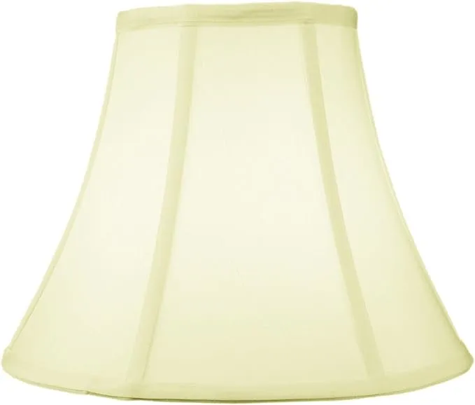 HomeConcept 6x12x9.5 Egg Shell Shantung Bell Lampshade