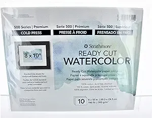 Strathmore Watercolor Paper Pack 8x10-10 Sheets - Pack of 3