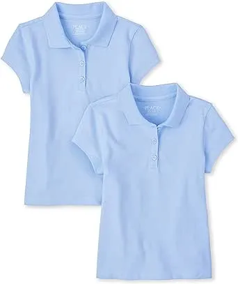 The Children's Place Girls Uniform Short Sleeve Pique Polo