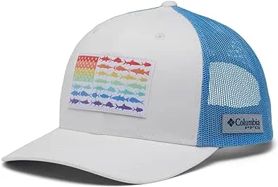 Columbia Unisex-Adult Pfg Fish Flag Mesh Snap Back