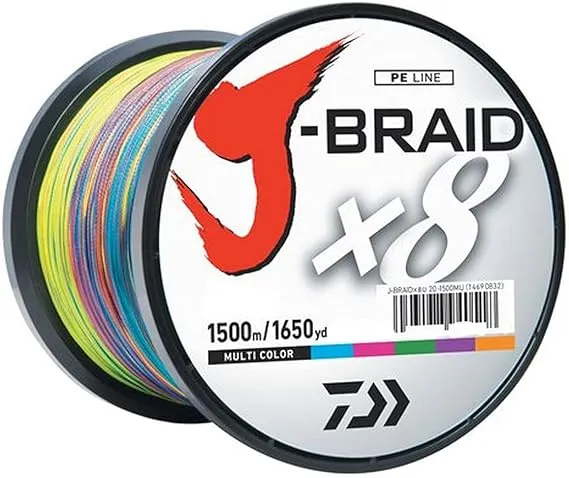 Daiwa J-Braid 3000 Meter 65#Bulk Spool Multi-Color