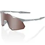 100% Hypercraft XS Matte Stone Grey Sunglasses, HiPER Crimson Silver Lens