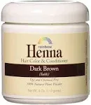 Rainbow Research Henna Hair Color and Conditioner, Dark Brown, 4 Ounce