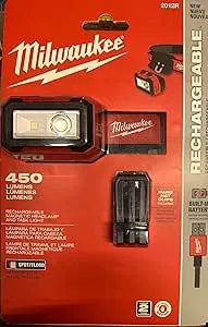 Milwaukee Rechargeable Magnetic Task Light, LED, 2 Foot Heavy Duty Cable, 0.51 lbs