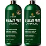 Infina Essentials Sulfate Free Shampoo and Conditioner Set - Daily Hair Care - All Hair Types - Restores Shine & Reduces Itchy Scalp & Frizz - Men