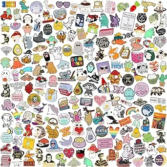 20/40/50 PCS Cute Enamel Backpack Pins, Funny Enamel Pins Bulk Set Cool Butto...