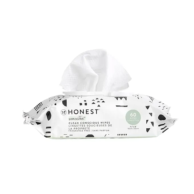 Honest Pattern Play Wipes, 288 Count