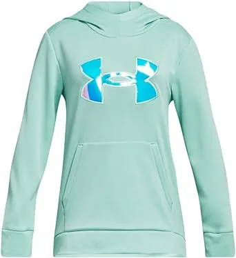 Under Armour Girls Armourfleece Iridescent Big Logo Hoodie