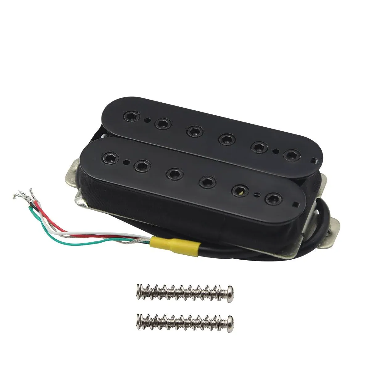 FLEOR Alnico 5 Electric Guitar Bridge Pickup Double Coil Humbucker Pickups-Black