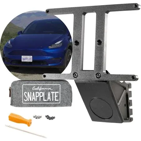 SnapPlate Front License Plate Holder for Tesla Model Y