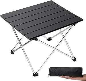 small folding camping table with aluminum table top beach table for sand with c