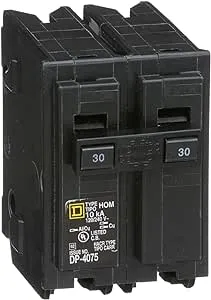 Square D HomeLine 30 amps Surge 2-Pole Circuit Breaker