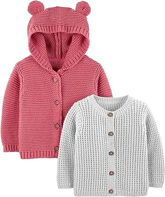 Simple Joys by Carter's Baby 2-Pack Neutral Knit Cardigan Sweaters