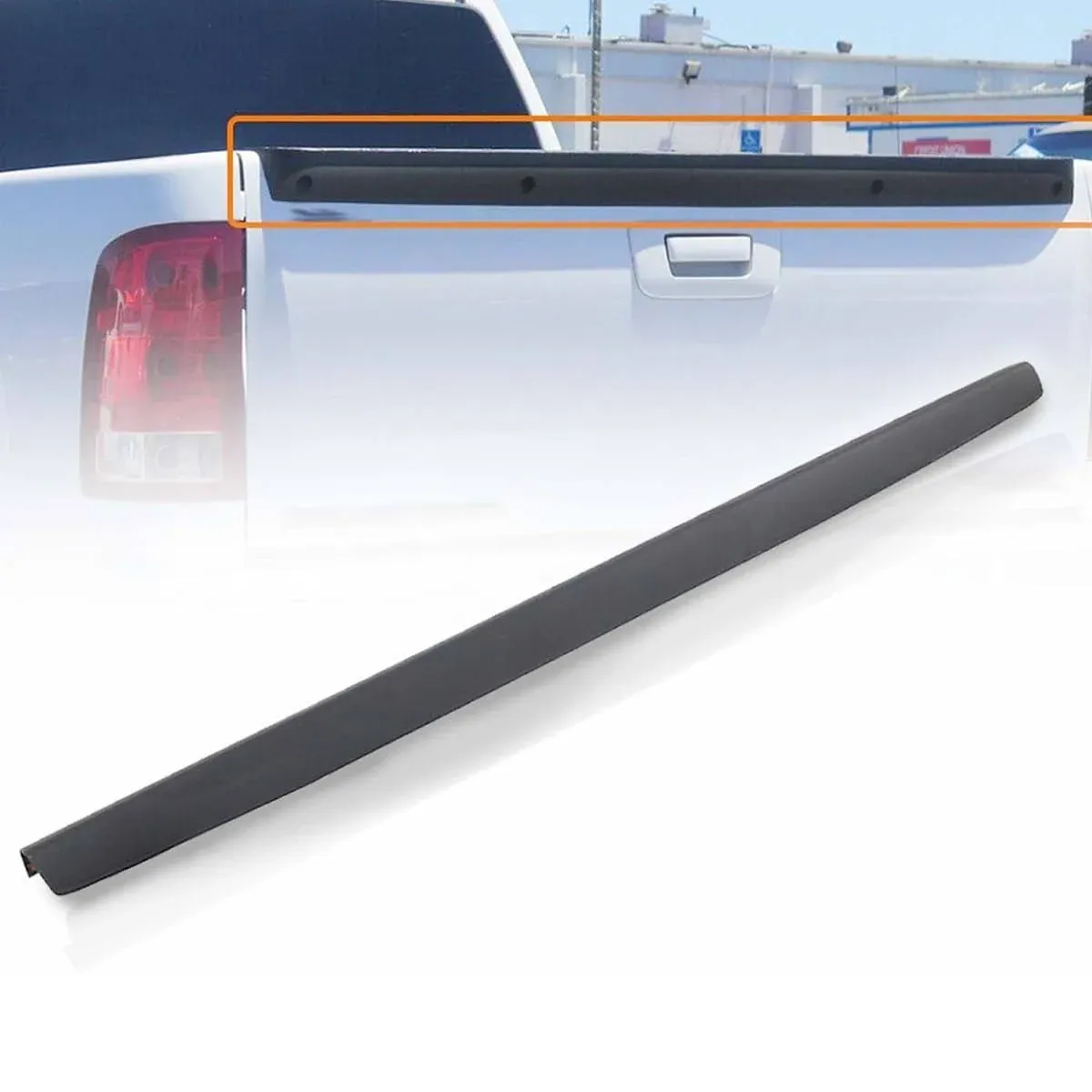 Fit For 99-07 Chevy Silverado GMC Sierra SL Tailgate Cap Top Molding Spoiler New