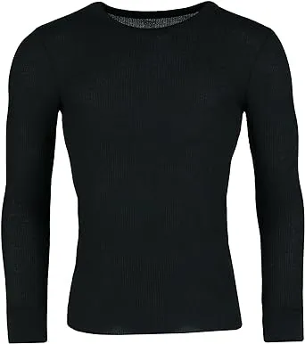 Fruit of The loom Men's Waffle Baselayer Crew Neck Thermal Top